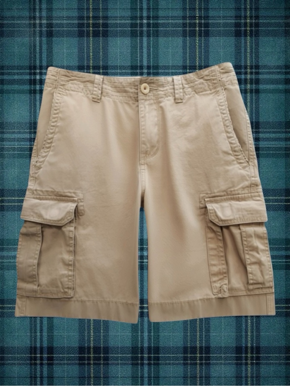 Tommy Hilfiger Classic Utility Gorpcore Preppy Coastal Khaki Cargo Shorts 30”